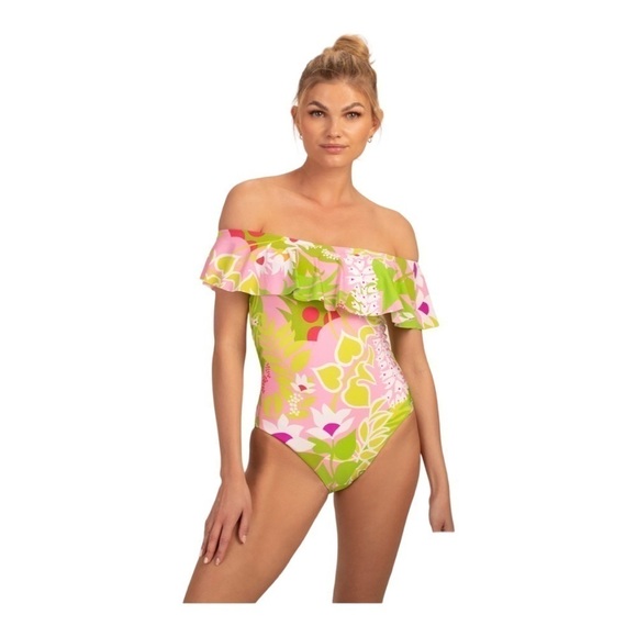 Trina Turk Other - Trina Turk La Palma Off the Shoulder One Piece NWT
